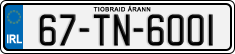 License plate of Ireland, Regular plates