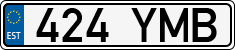 License plate of Estonia, Regular car plates