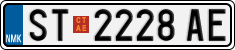 License plate of North Macedonia, Regular plates (2012)