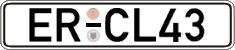 German license plate, Regular plates