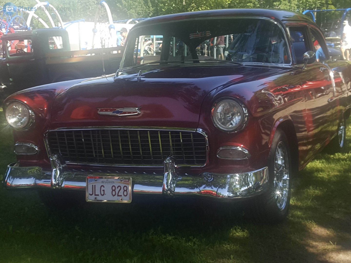 JLG 828, Chevrolet Bel Air 2nd gen 1955 2-door Sedan (2402; A-body), 1954–1955