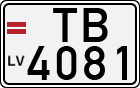 License plate of Latvia, Motorcycles