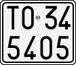License plate of Italy, Motorcycles (1927 year series)