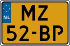 License plate of the Netherlands, Motorcycles