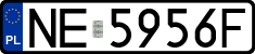 License plates of Poland, Regular car plates