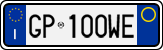 License plate of Italy, Cars (1994 year series)