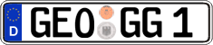 German license plate, Regular plates