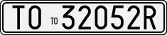 License plate of Italy, Cars (1927 year series)