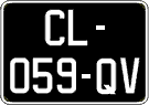 French license plate, SIV (oldtimers)