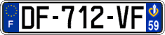 French license plate, SIV (ordinary)