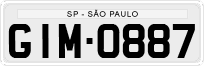 License plate of Brazil, Private owners (1990)