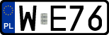 License plates of Poland, Regular car plates