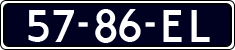 License plate of the Netherlands, Cars