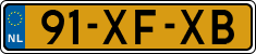 License plate of the Netherlands, Cars