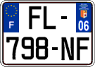 French license plate, SIV (ordinary)