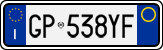 License plate of Italy, Cars (1994 year series)