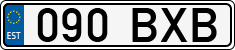 License plate of Estonia, Regular car plates