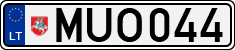 License plate of Lithuania, Cars