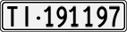 License plate of Switzerland, Cars