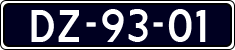 License plate of the Netherlands, Imported oldtimers (cars)