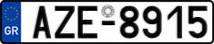 License plate of Greece, Cars