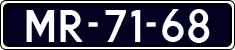 License plate of the Netherlands, Cars