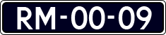License plate of the Netherlands, Imported oldtimers (cars)