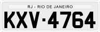 License plate of Brazil, Private owners (1990)