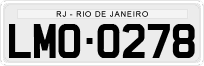 License plate of Brazil, Private owners (1990)