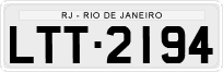 License plate of Brazil, Private owners (1990)