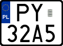 License plates of Poland, Special vehicles and motorcycles