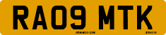 License plate of the United Kingdom, 2001 year system