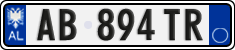 License plate of Albania, Cars (2011)