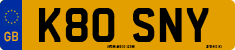 License plate of the United Kingdom, 1983 year system