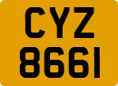 License plate of the United Kingdom, Northern Ireland (1966)