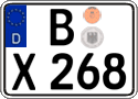 German license plate, Regular plates