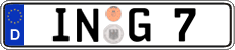 German license plate, Regular plates
