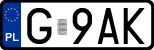 License plates of Poland, Regular car plates