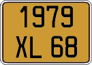 French license plate, FNI