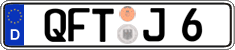 German license plate, Regular plates