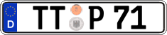 German license plate, Regular plates