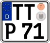 German license plate, Regular plates