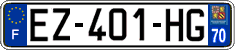 French license plate, SIV (ordinary)