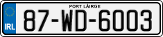 License plate of Ireland, Regular plates