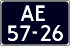 License plate of the Netherlands, Imported oldtimers (cars)