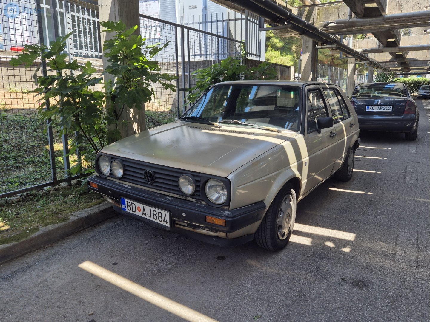 BD AJ884, Volkswagen Golf 2nd gen 5-door Hatch (19/1G), 1983–1992