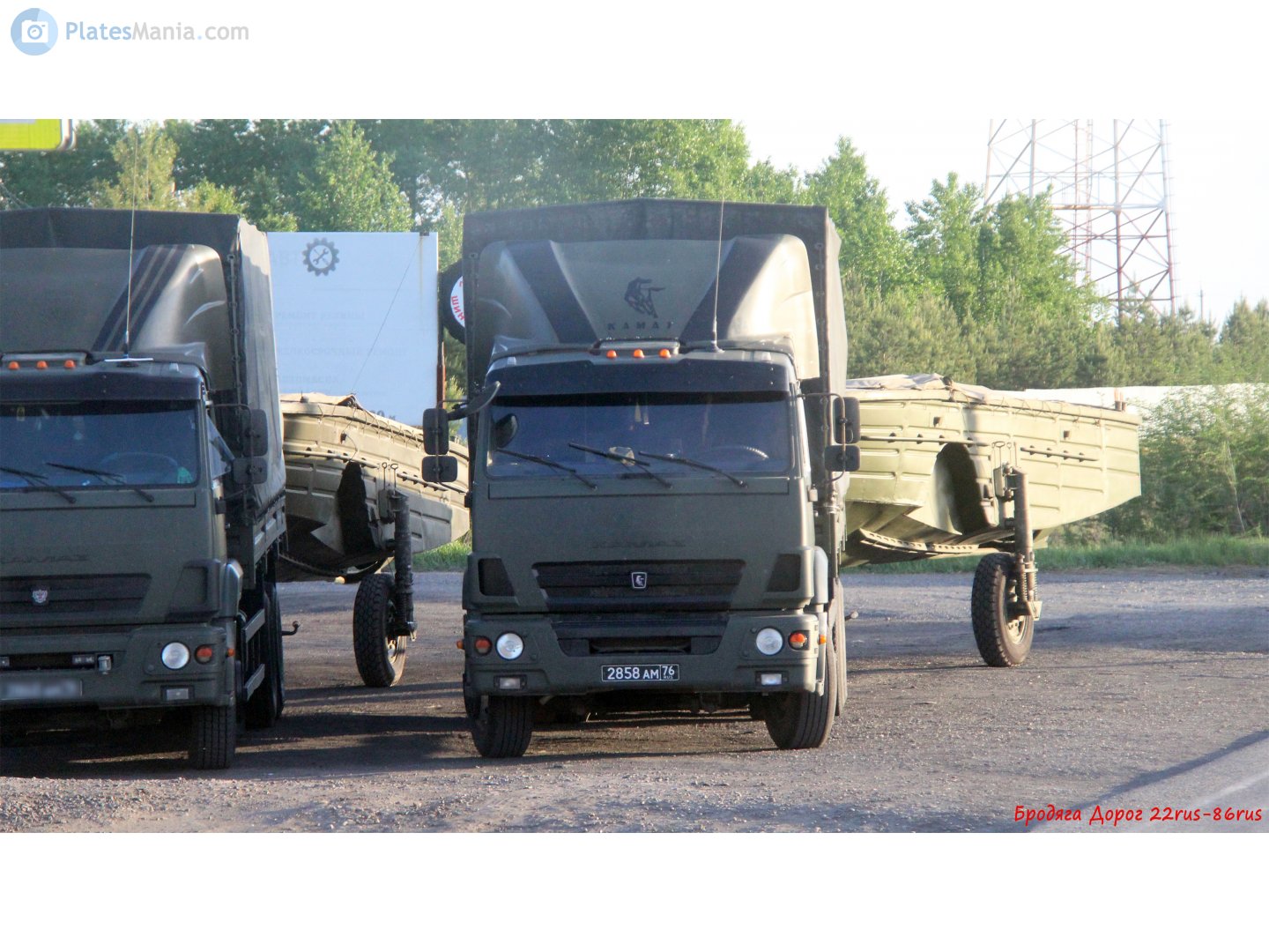 2858 ам 76, KamAZ 6511 65117 Military, 2013–