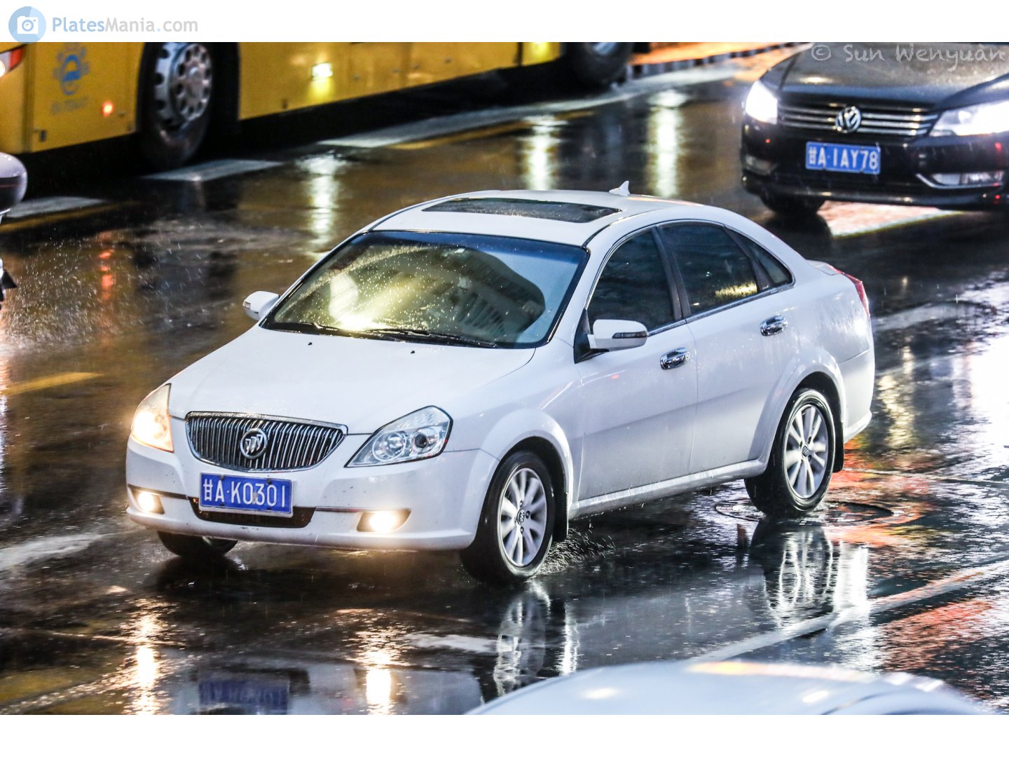 甘A·K0301, Buick Excelle 1st gen Sedan (J200; CN-market), facelift, 2008–2016