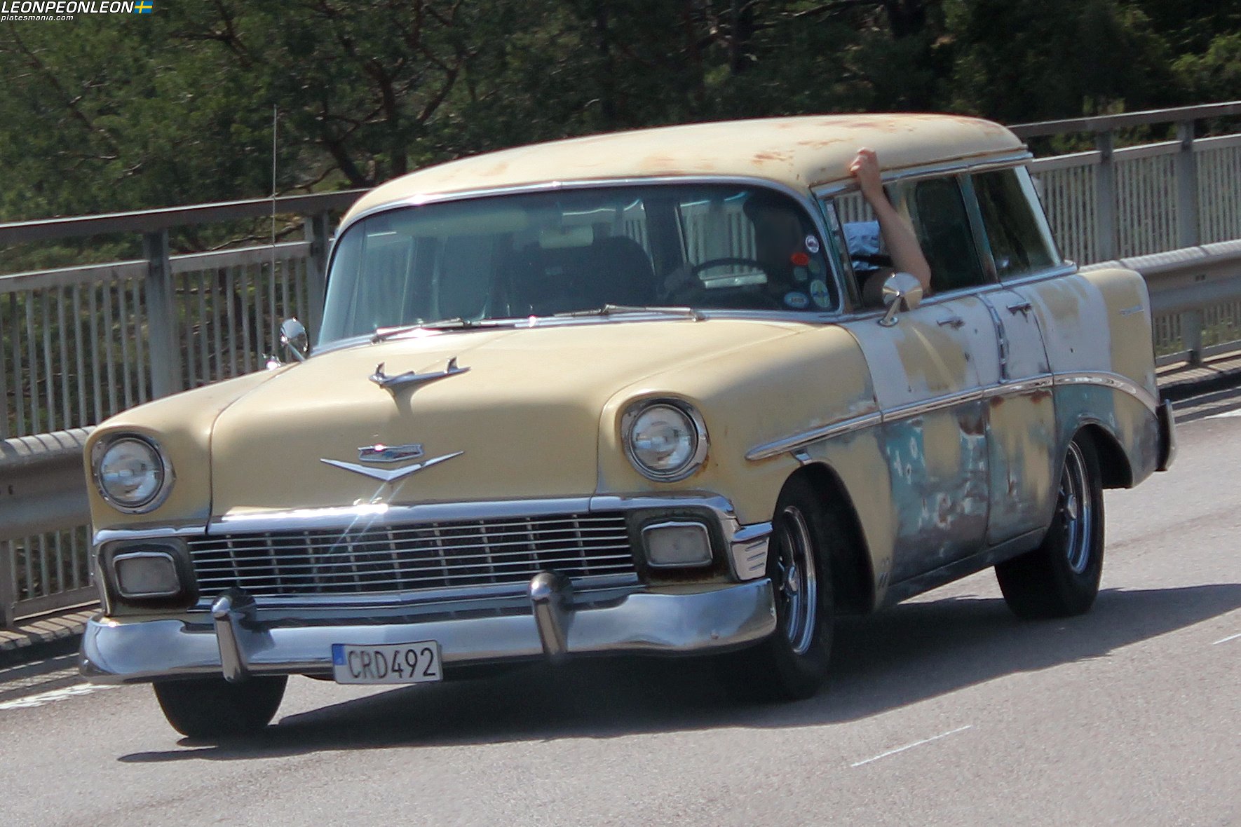 CRD 492, Chevrolet 210 2nd gen 1956 5-door Station Wagon (2109-1062; A-body), 1st facelift, 1955–1956