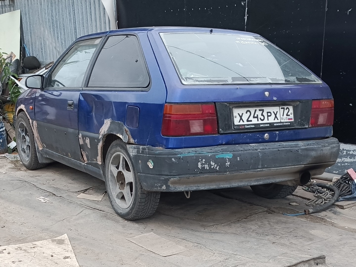 х 243 рх 72, Hyundai Pony 4th gen 3-door Hatch (X2; EU-market), facelift, 1991–1994